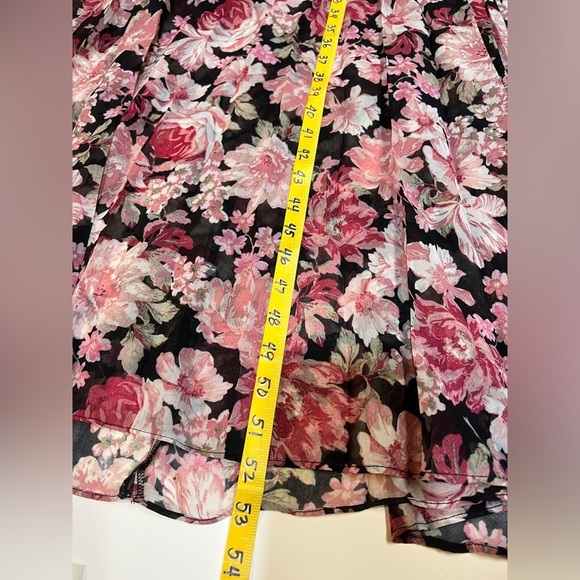 BARDOT‎ Mauve and black floral cutout maxi dress size 6. - Picture 16 of 16